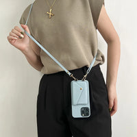 Elegant Leather Crossbody Wallet Case™